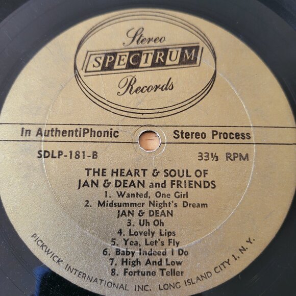 JAN & DEAN The Heart And Soul Of Jan & Dean LP 1962 Design Records DLP-181 LP9 - Picture 8 of 11